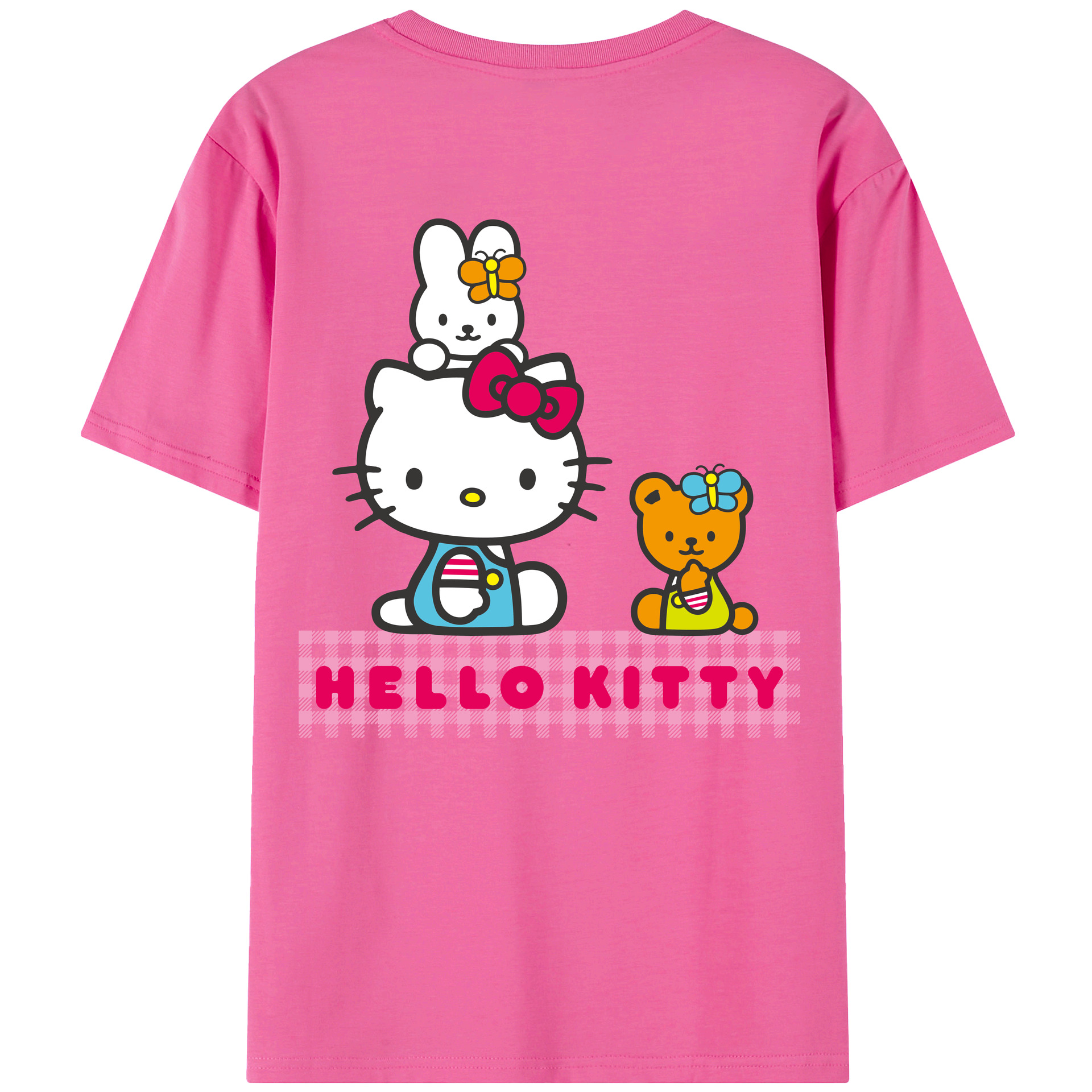 （画像用） Hello Kitty ハローキティ レディース半袖Tシャツ(バックプリント)